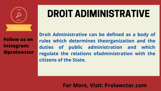 Droit Administrative : Administrative Law Notes- Prolawctor