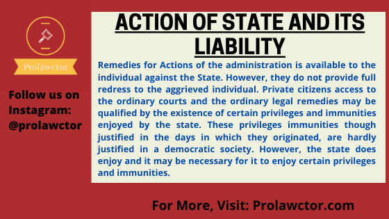 State And Its Liability: Admin Law Notes