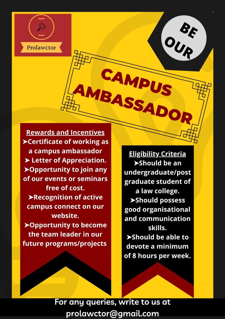 Prolawctor College Ambassador Program
