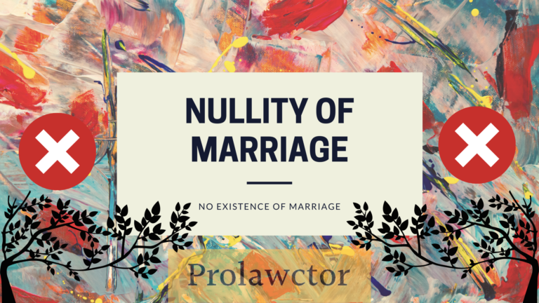 Nullity Of Marriage- Free Family Law Notes - Prolawctor